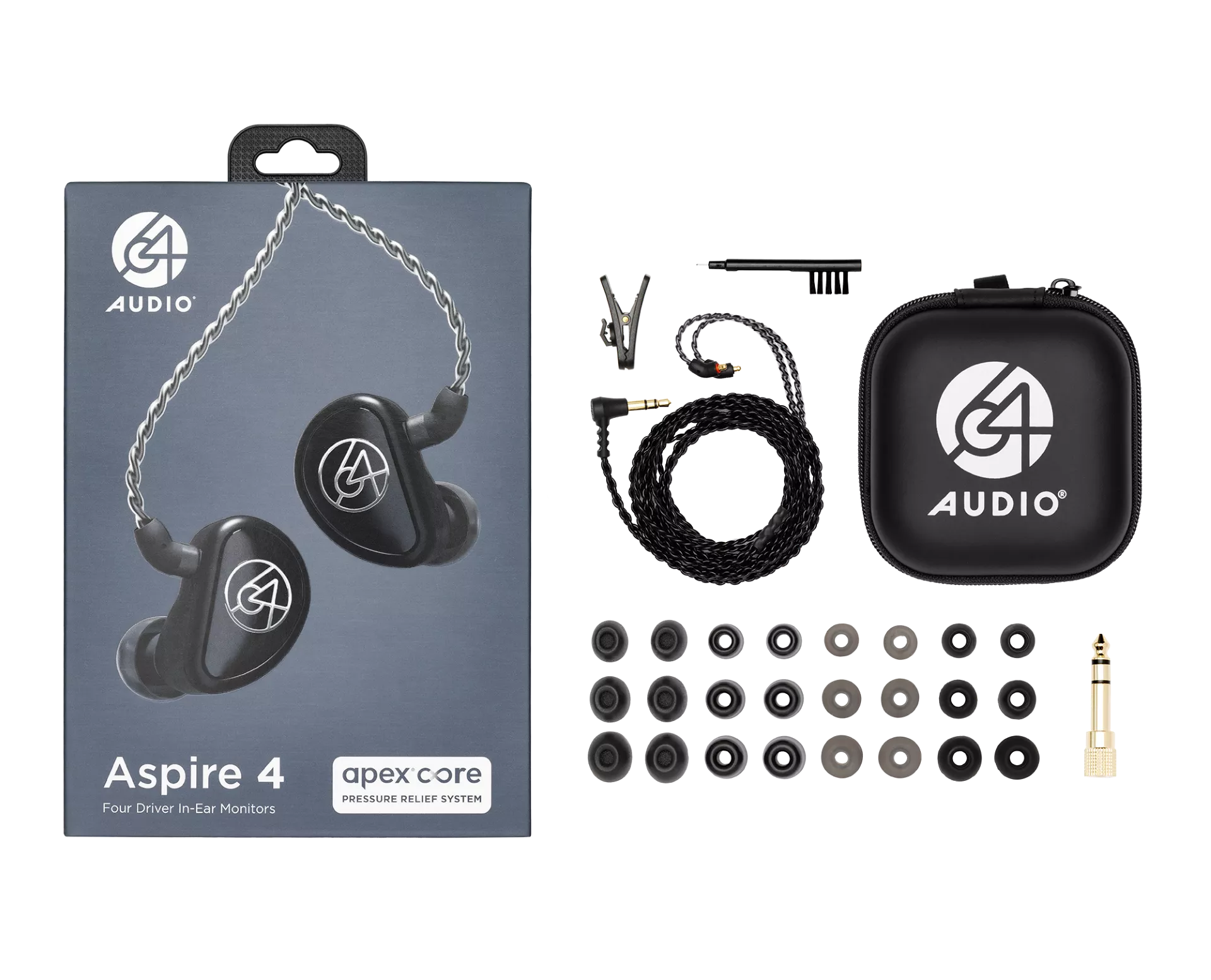 64 Audio - Aspire 4 - Four Hybrid Driver IEM