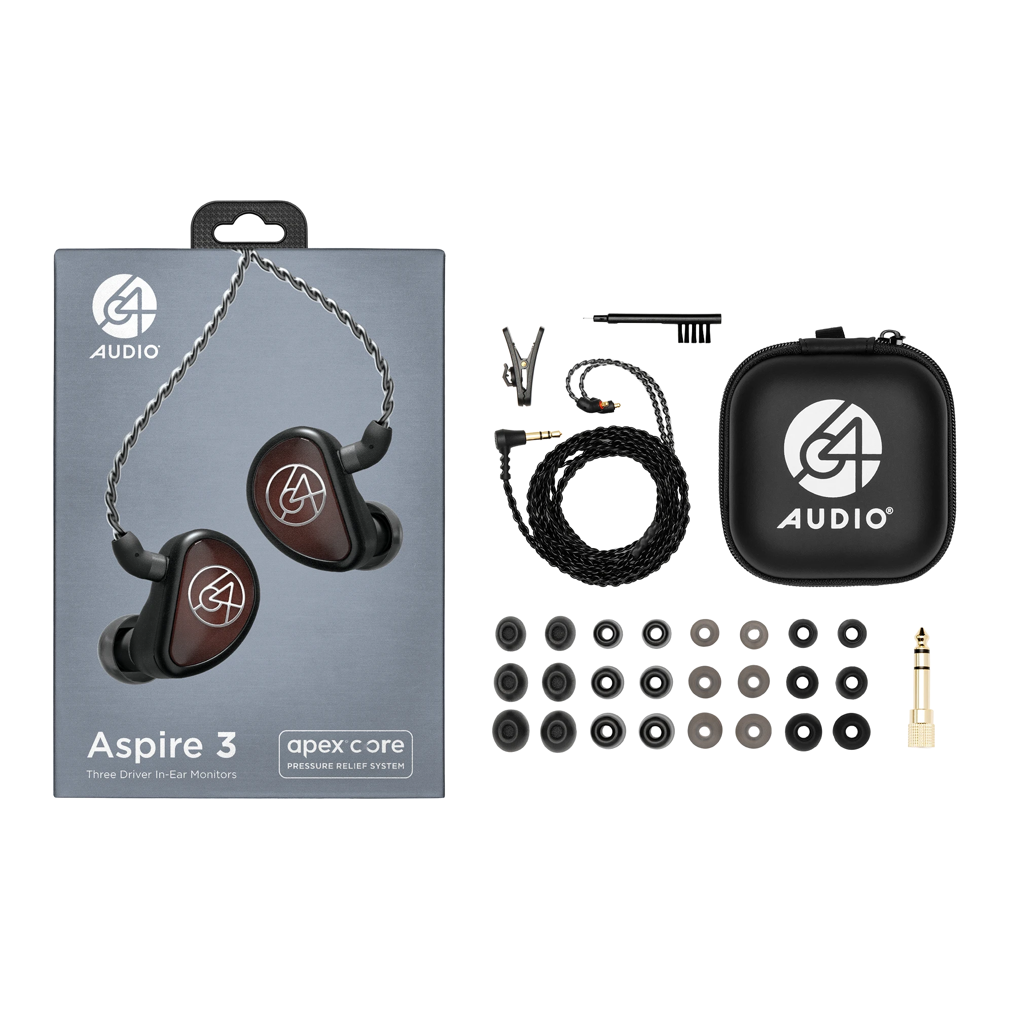 64 Audio Aspire 3 - Triple Drivers IEM