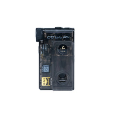 Black GoBlu Air audio device on a white background