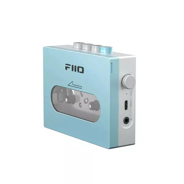 FiiO CP13 Cssette Player Blue side view