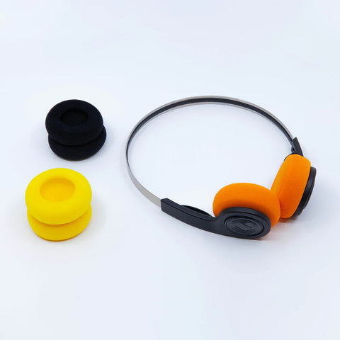 EQ-001 wireless headphones with , Orange and Yellow cushion