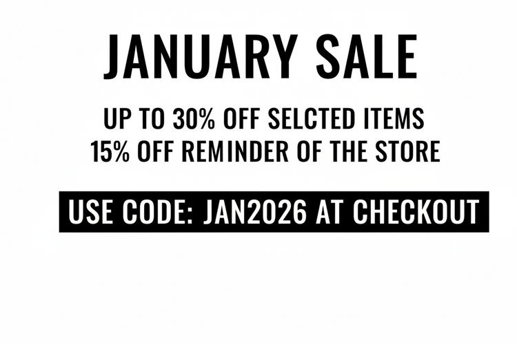 I need a Black Friday Banner for my store. will be plain black text on a white background - sale is up to 30% off selected items 15% off remainder of the store - OTICBLACK is the code at Checkout