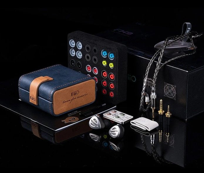 FiiO FH9 Knowles 7 Driver Hybrid In-Ear HiFi Earphone Accessories